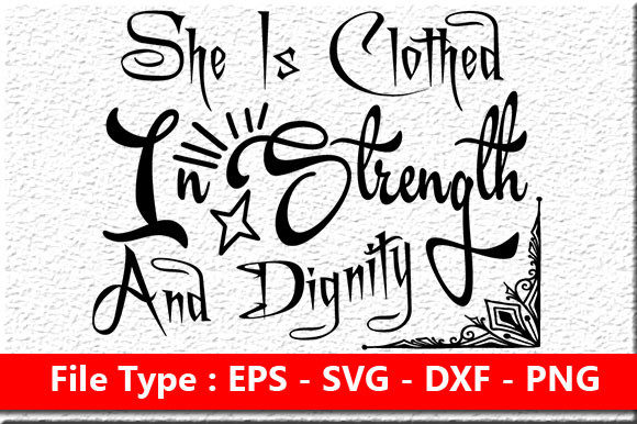 Christian Jesus Svg Design, She is Clothed