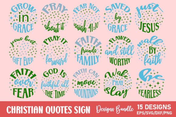 Christian Quotes Sticker Bundle & Crafts