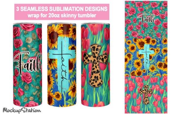 Christian Tumbler Wrap Bundle Seamless Crafts