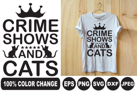 Crime Shows and Cats T Shirt: A Designer's Take