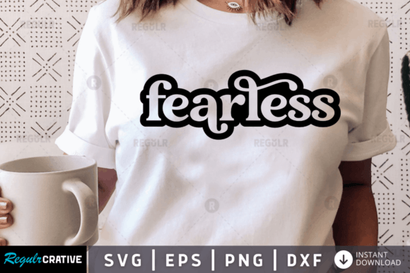 Fearless Christian SVG Design for Crafts & Branding