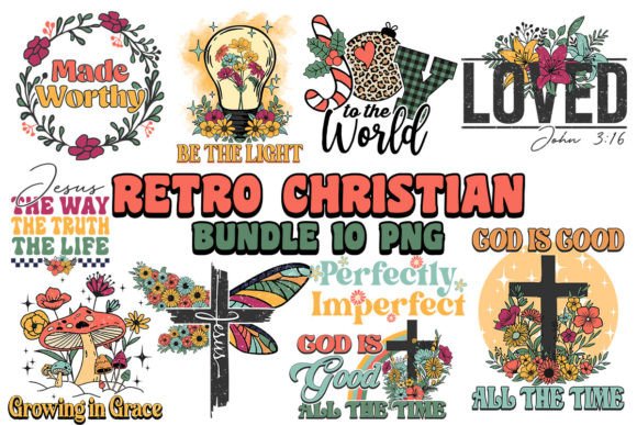 Retro Christian Sublimation Bundle for Modern Crafts