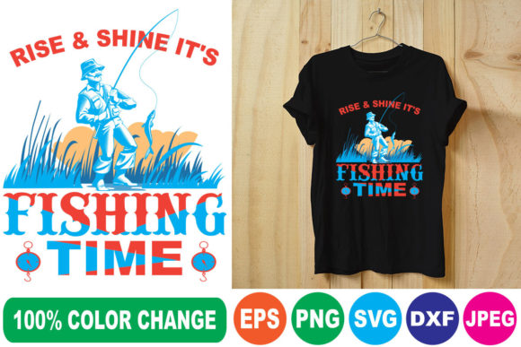 Rise Sheng: Fishing Time T-Shirt Designs